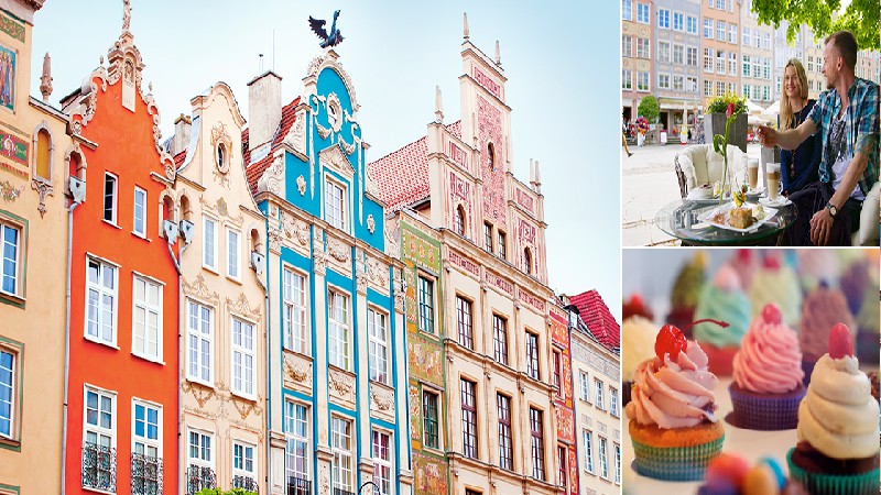 Flera mindre f�rggladabilder fr�n Gdansk